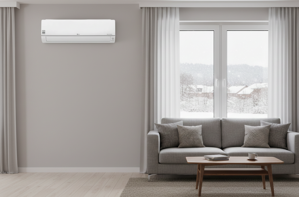 مكيف إل جي في الشتاء
