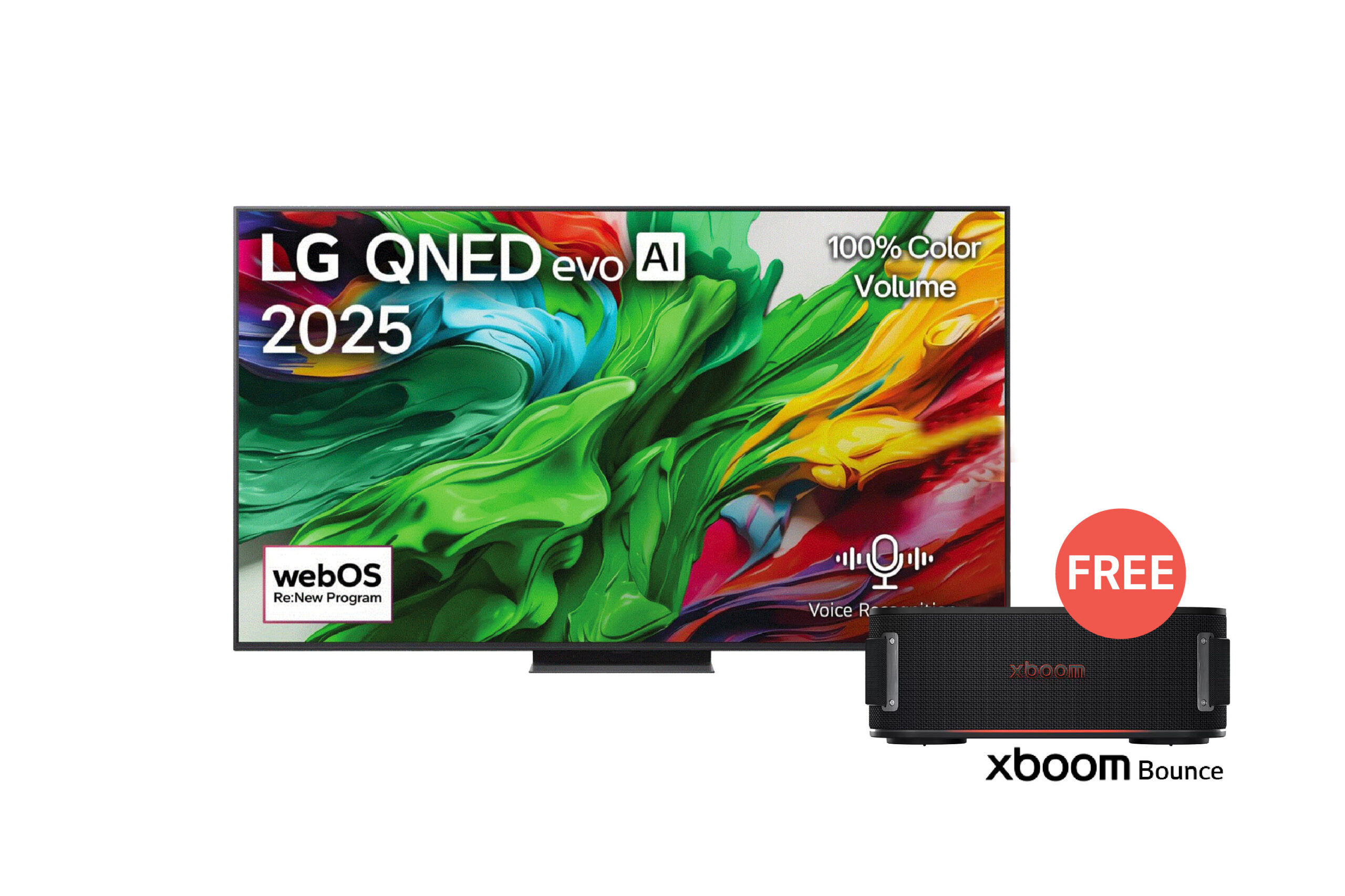 LG تلفزيون LG QNED evo AI QNED86 ‏100 بوصة MiniLED بدقة 4K و120Hz، ريموت سحري، نظام webOS25 إصدار 2025 | 100QNED86A6.AMNG| | شاشات إل جي QNED TVs